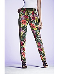 Printed Tapered Trousers
