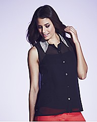 Embellished Collar Blouse