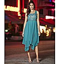 Embellished Hanky Hem Dress