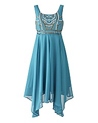 Embellished Hanky Hem Dress