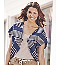 Stripe Knitted Shrug