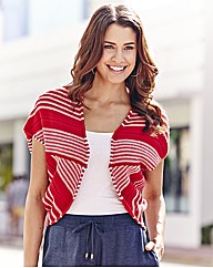 Stripe Knitted Shrug