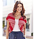 Stripe Knitted Shrug