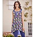 Hi Low Hem Floral Tunic