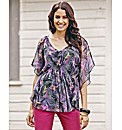 Chiffon Cape Blouse