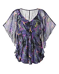 Chiffon Cape Blouse