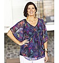 Chiffon Cape Blouse