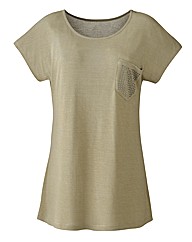 Pocket Detail Jersey Top