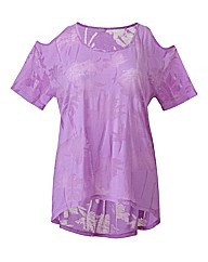 Dipped Hem Jersey Top