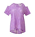 Dipped Hem Jersey Top