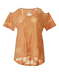 Dipped Hem Jersey Top