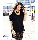 Dipped Hem Jersey Top
