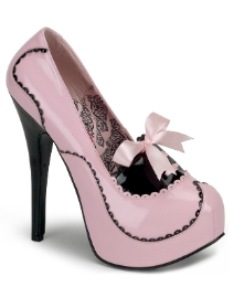 Bordello Teeze Platform Court Shoes