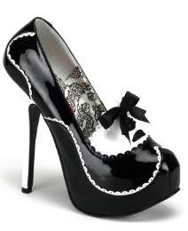 Bordello Teeze Platform Court Shoes