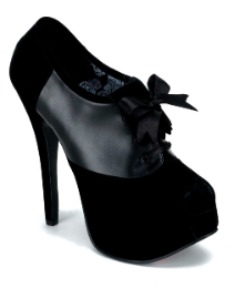 Bordello Teeze Lace Up Peep Toe Shoes