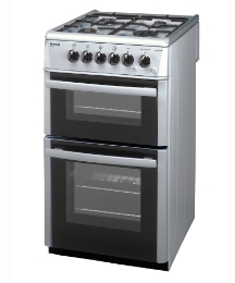 Beko 50cm Gas Double Cavity Cooker