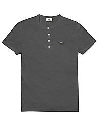 Lacoste Mighty Button Neck T Shirt