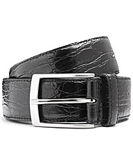 Italian Classics Moc Croc Leather Belt