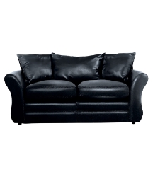 Sarah Faux Leather Three Seater Sofa