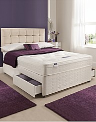 Silentnight Cushtop Orth DBL Divan 2dr