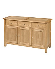 Ashgrove Solid Ash 3 Door Sideboard