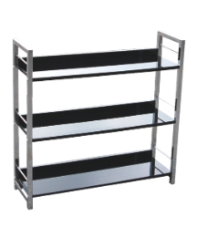 Three Tier Gloss Shelf Unit