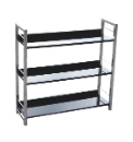 Three Tier Gloss Shelf Unit