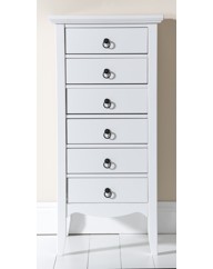 Paris Six Drawer Tallboy Drawers