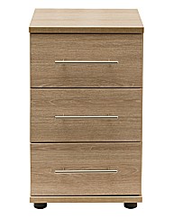 Georgia 3 Drawer Narrow Bedside Chest