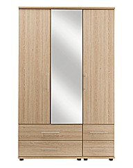 Georgia 3 Door 4 Drawer Wardrobe