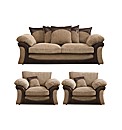 Houston 3 Seater Sofa & 2 Chairs