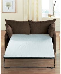 Marianne Faux Compact Sofa Bed Metal Act