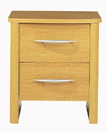 Abbey 2 Drawers Narrow Bedside