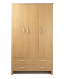 Abbey 3 Door 4 Drawers Wardrobe
