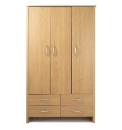 Abbey 3 Door 4 Drawers Wardrobe