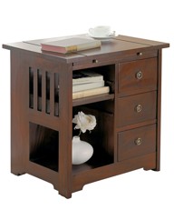 Mahogany Versatile Storage Table