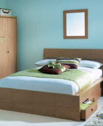 Double Bed Frame With Drawers And Matt