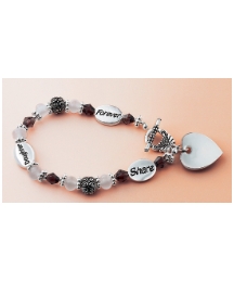 Personalised Antique Look Charm Bracelet