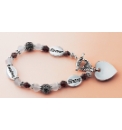 Personalised Antique Look Charm Bracelet