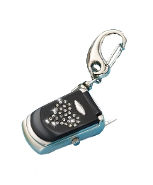 Glitzy Mobile Phone-Shaped Keyring Clock
