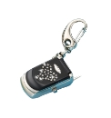Glitzy Mobile Phone-Shaped Keyring Clock