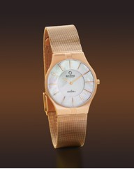Obaku Gents Rose Gold-Plated Watch