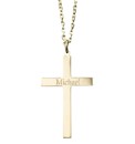 9 Carat Gold Personalised Cross Pendant