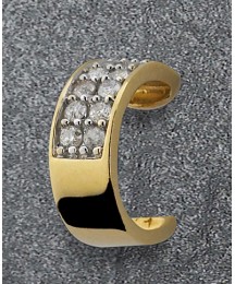 9ct Gold 1/10th Carat Huggie Earring
