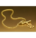 9 Carat Gold Initial T-Bar Bracelet