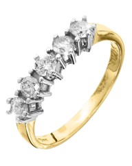 9 Carat Gold 1/4ct Diamond Ring