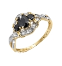 9 Carat Gold Sapphire & Diamond Ring