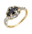 9 Carat Gold Sapphire & Diamond Ring