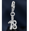 Sterling Silver Birthday Charm
