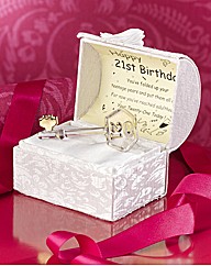 21st Glass Key And Musical Box